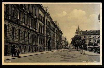 Ansichtskarte Gyór, Deák Ferenc ucca 