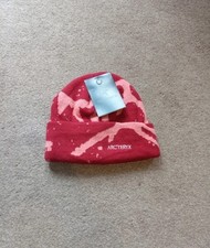 Red/Burgundy And Peach/Coral/Apricot Arc'teryx Beanie