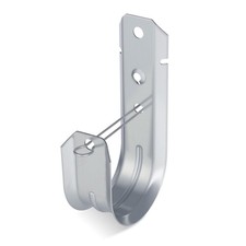25 Pcs 2" Galvanized Steel J-Hooks, Heavy Duty Wall Mount Cable Support J Hoo...
