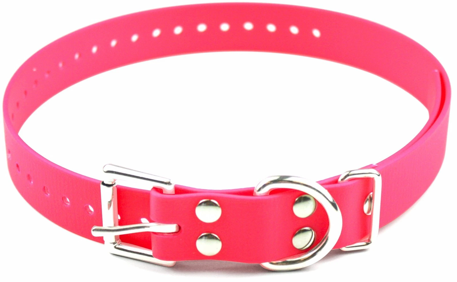 Biothane Dog Collar 1 Inch Wide Fits Educator 800 1200 Series Pink Waterproof