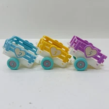 Vintage Tyco Quints 1989 Replacement Doll Wagons Heart #2 #3 #5 - Lot of 3