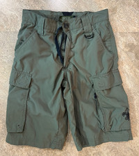 Boy Scouts Of America Centennial Uniform Shorts Boys Youth Large Green Cargo