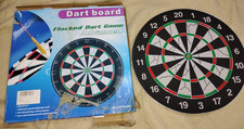 18-Inch 2-in-1 Flocking Dart Board/Dartboard Game Set NEW, MISSING DARTS