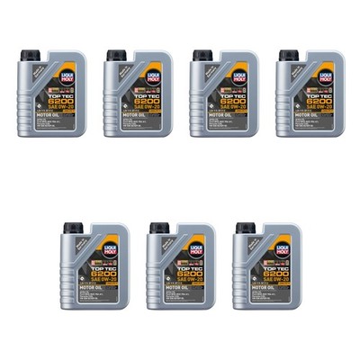 Liqui Moly 7L Engine Motor Oil - Top Tec 6200 0W-20 (7x1L)