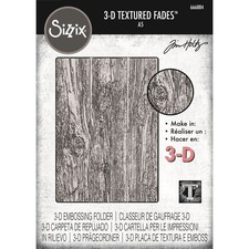 Sizzix 3-D Texture Fades Embossing Folder Lumber Large A5 by Tim Holtz