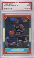 1986-87 Fleer Alvin Robertson #92 PSA 9 MINT 3g8