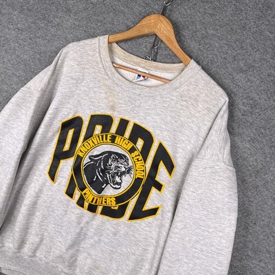 Vintage 90s Russell Athletic Sweatshirt Mens 2XL XXL Grey Crew Neck Made In USA