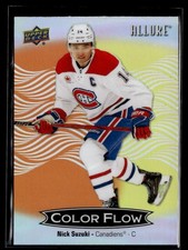 2024-25 Upper Deck Allure Hockey Color Flow Orange-Yellow #CFL-40 Nick Suzuki