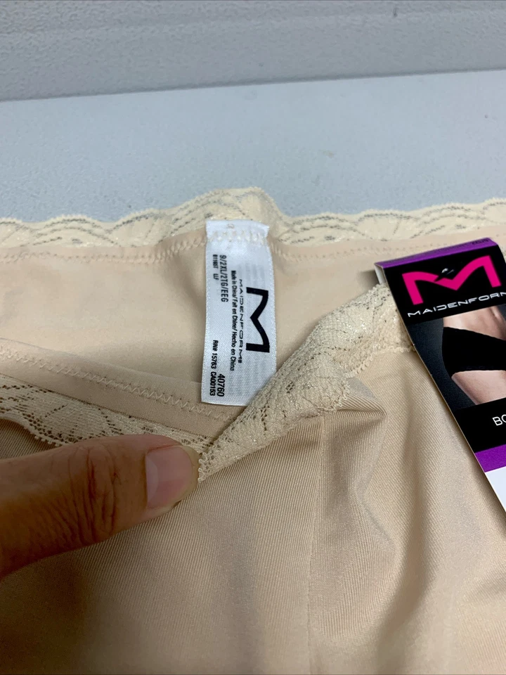 NWT~MAIDENFORM ONE FAB FIT BOYSHORT Panties 2XL/9 TAN LLF 40760 - Image 3 of 4