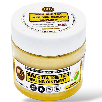 Neem & Tea Tree Skin Healing Salbe 60 ml   Balsam ohne pflanzlichen Duft   UK