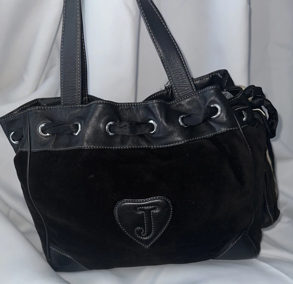 Bolso de Mano Vintage Juicy Couture Daydreamer Scottie Dogs Cartera Y2K Bolso de Mano Terciopelo Foto 4 de 4