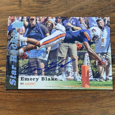 Emory Blake 2013 Upper Deck 3/15 STAR ROOKIE Autograph Parallel Auto Card 61 SSP