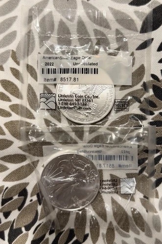 2022 American Silver Eagle Dollar Uncirculated - Set Of Ten