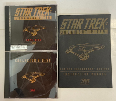 1995 Star Trek: Judgment Rites Collector s Edition (Interplay PC CD-ROM) Game