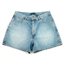 Vintage High-Waisted Light Wash Denim Shorts Womens Size 12