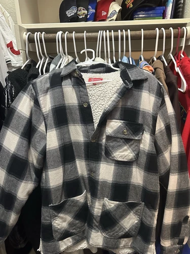 Boutonnée en flanelle à carreaux Supreme