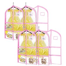 Clear Dance Garment Bags, 40" Dance Costume Bags with 5 Zipper Pockets, Kids ...