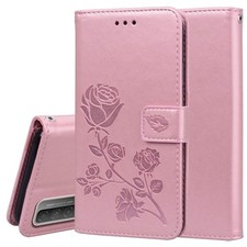 Rose Embossed Horizontal Flip PU Leather Case with Holder & Card Slots & Wallet,