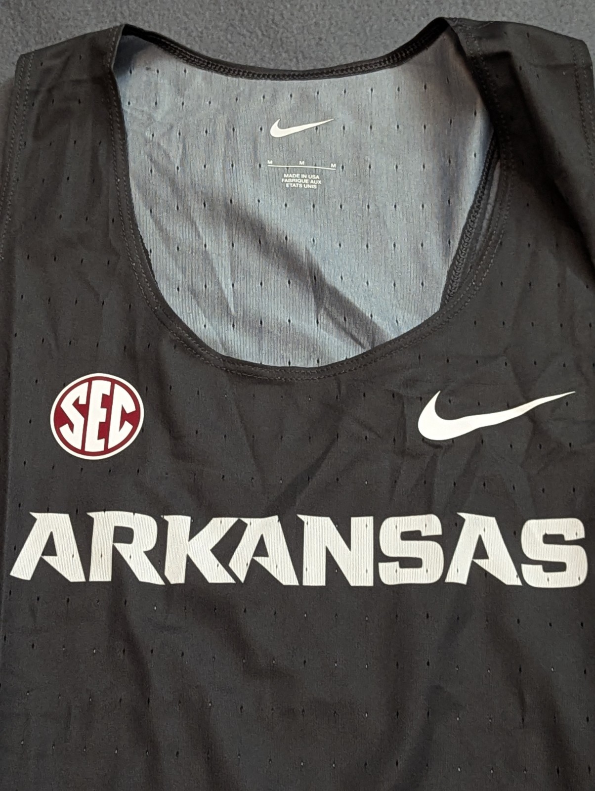Nike Arkansas Razorbacks Team Issued Track & Field Singlet Mens M DC7952-060