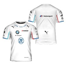 Custom Name - Men's BMW Motorsport Logo 3D Print White T-Shirt S-5XL
