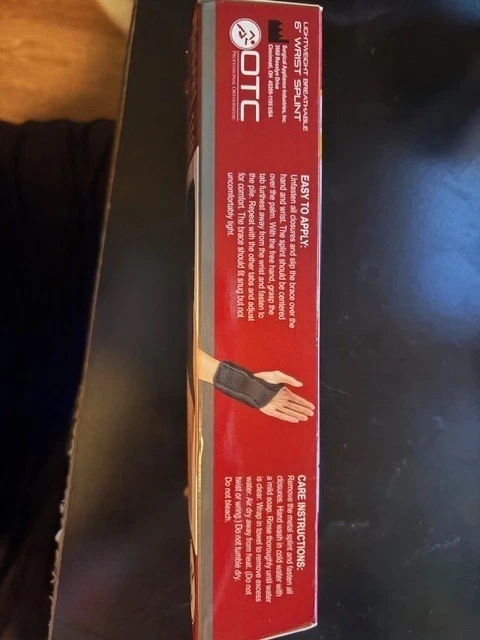 6" Wrist Splint LEFT Wrist Size Medium OTC Lightweight Breathable - Image 3 of 4