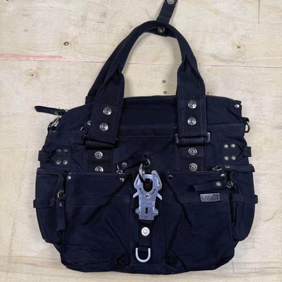 George Gina & Lucy  6ix  Medium Shoulder Bag   Y2K Vintage   Rare Black GGL Bag