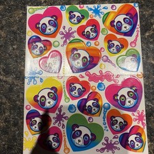 Vintage Lisa Frank Stickers Hearts And Pandas