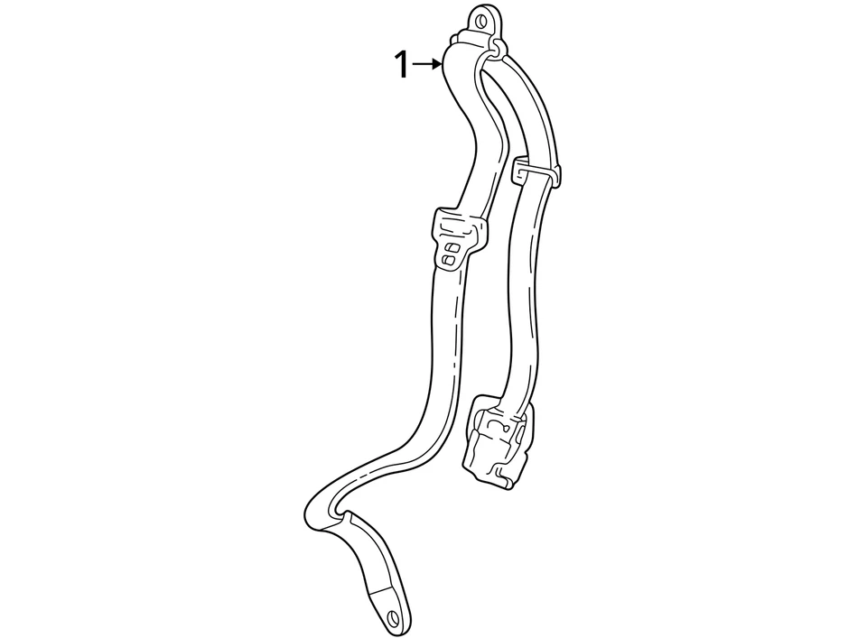 Right Front Seat Belt Retractor from 2004 LINCOLN & TOWN CAR 6195956 - Image 4 of 4