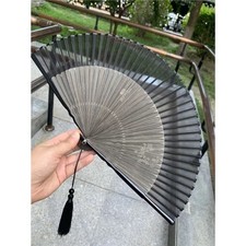 Bamboo Folding Fan Wall Decoration ClassicalChinese Handmade Craft Wedding Dance
