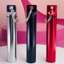 3x Waterproof Pocket Toothpick Holder Waterproof Aluminium Alloy Case Pill Metal