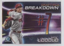 2019 Bowman Draft Chrome Scouts Pick Breakdown Nick Lodolo #BSB-NL 0eg5