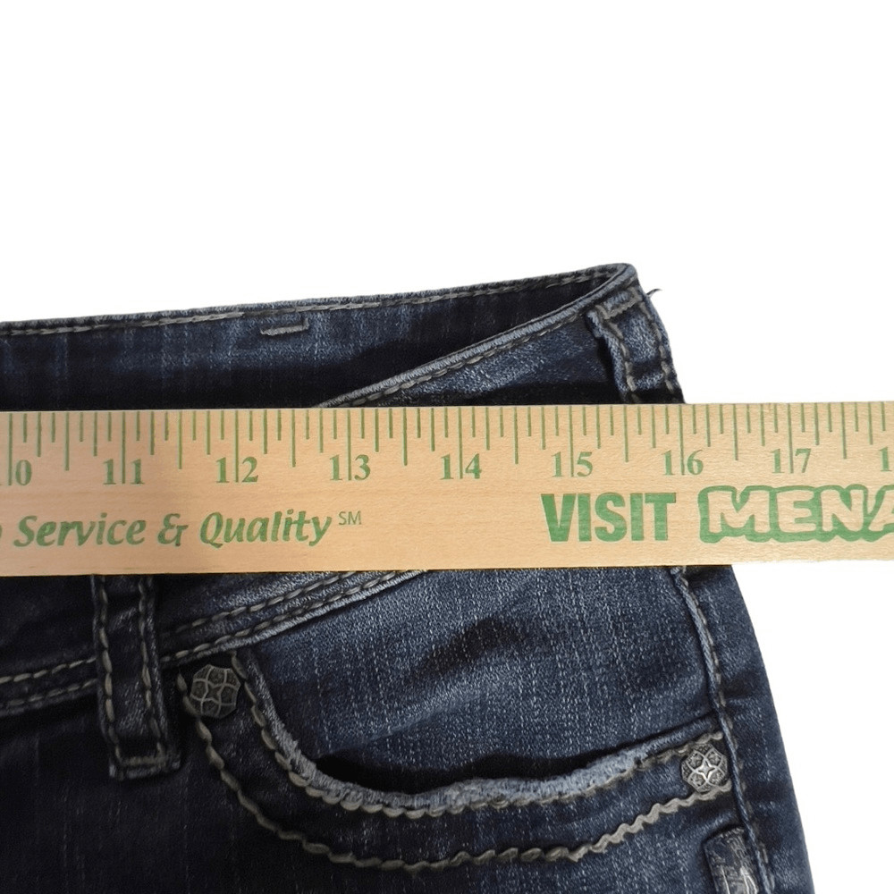 Silver Suki Surplus Bootcut Button Fold Pocket Je… - image 12