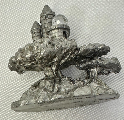 Spoontiques Pewter Mini Castle in Trees Crystal Figurine Fantasy