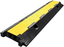 Nisorpa 2 Channel Cable Protector Ramp 100x25x5cm Heavy Duty Floor Cover