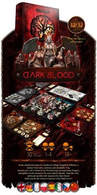 Dark Blood Brettspiel - Gamefound Edition - Deutsch mit extra Miniaturen-Set