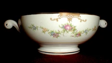 Homer Laughlin Nautilus ARISTOCRAT #N1684 Footed Cream Soup Bowl RARE