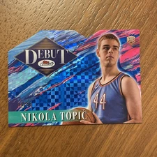NIKOLA TOPIC 2024-25 TOPPS FINEST DEBUT ROOKIE BLUE X-FRACTOR RC /99 Q4003