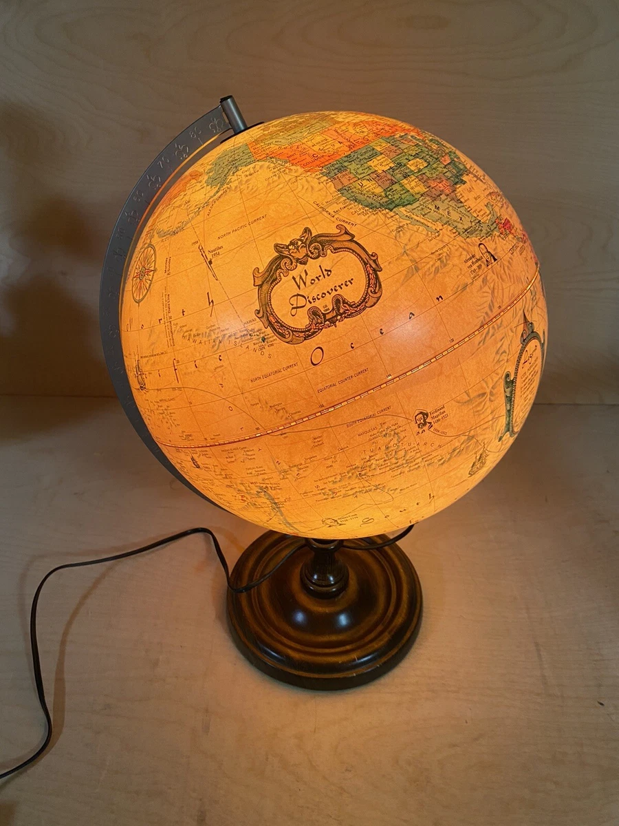 World globe bedside lamp deals