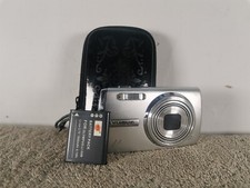 Olympus Digital Camera Mju 1010 10.1MP Silver Tested W/Battery And Case