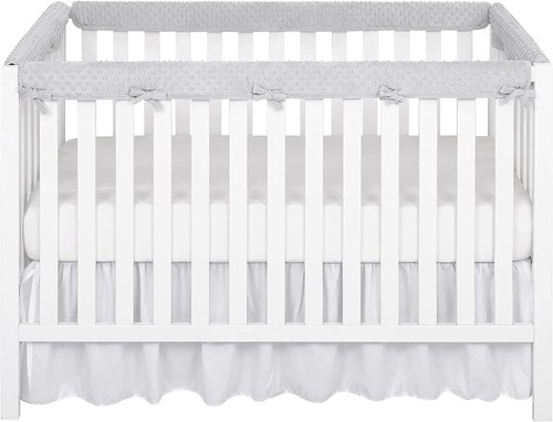4 piezas Cubierta protectora de riel para cuna de bebé Envoltura protectora de dentición segura para cuna estándar - Imagen 14 de 20