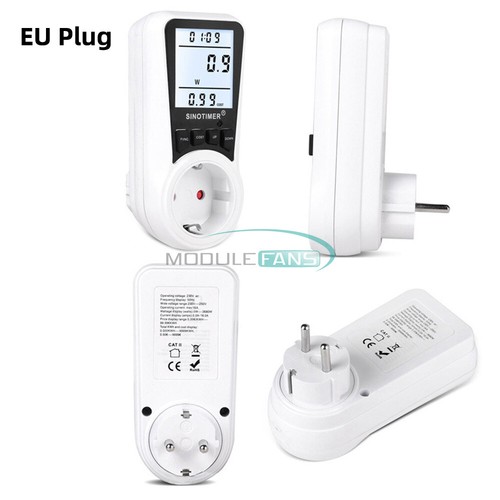 Energy Power Consumption Wattmeter Plug-in Socket Power Kilowatt Wattage Meter - Picture 13 of 45