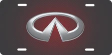 INFINITY LOGO LICENSE PLATE FOR AUTO 12X6 ALUMINUM 4
