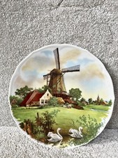 VINTAGE COLLECTORS PLATE ROYAL SCHWABAP MADE IN HOLLAND WINDMILL SCENE