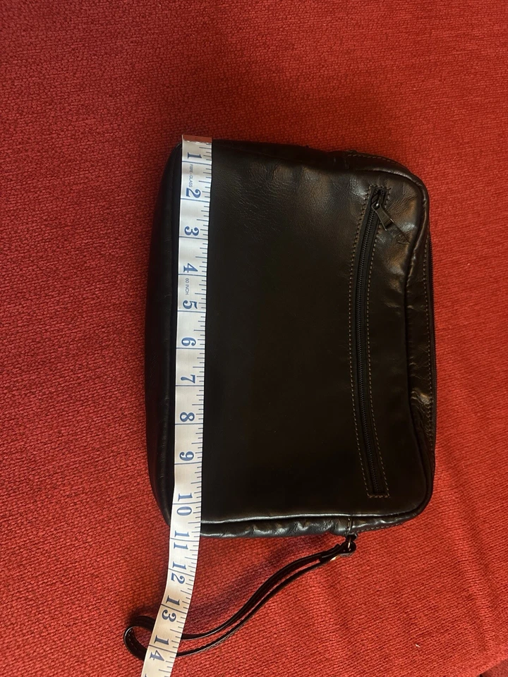 Dunhill Black Leather Clutch/Wristlet/ Pouch - image 3 of 4