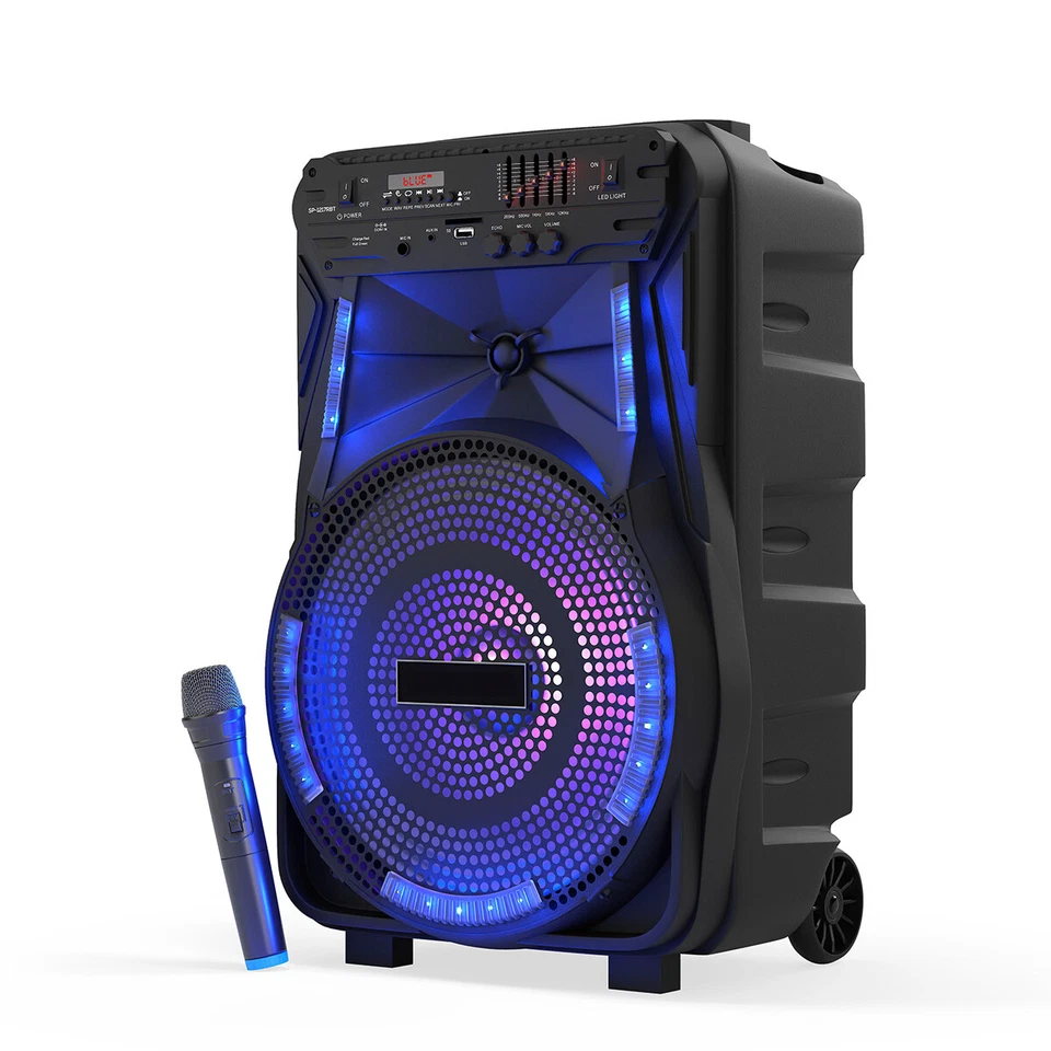 Portable Loud Bluetooth Party Speaker 12in Woofer Tweeter Speaker Heavy Bass TWS - Image 4 of 4