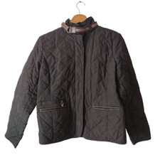 Lauren Jeans Co Ralph Lauren Soft Shell Jacket Womens L Brown Belt Theme Quilted