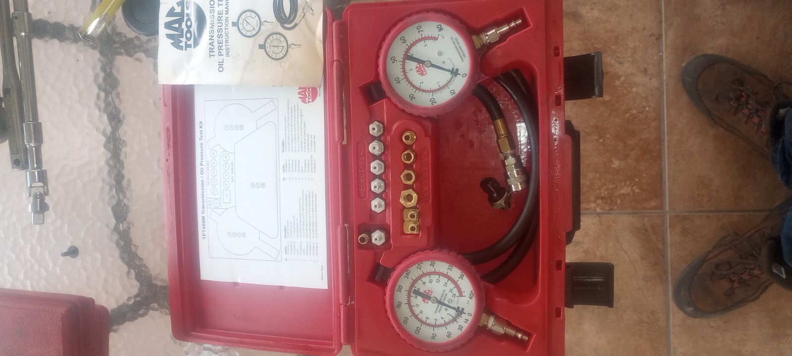 Mac Tools TPT460M Transmission /Oil Pressure Test Kit eBay