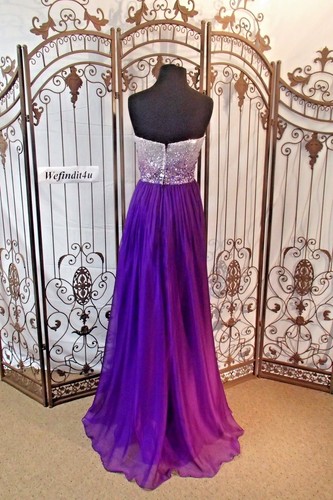 V618 BLUSH X126 SZ 14 AMETHYST PAGEANT PROM FORMAL DRESS GOWN - Picture 9 of 12