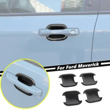 Carbon Exterior Door Handle Bowl Cover Trim Accessories For Ford Maverick 22-25