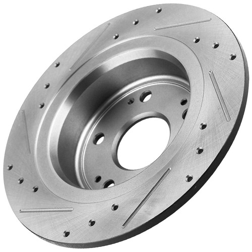 260MM Rear Black Brake Rotors & Pads For 2004 2005 2006 - 2008 Acura TSX PA - Picture 3 of 4